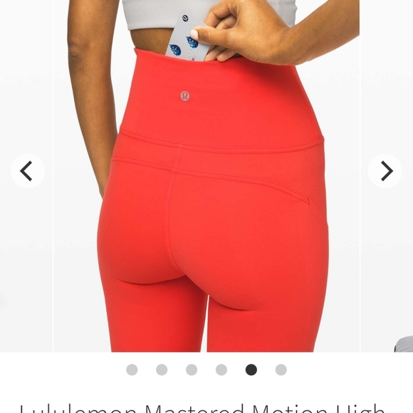 Lululemon • Mastered Motion Full Length Everlux Thermal Red Leggings • Size 4 - Picture 5 of 7